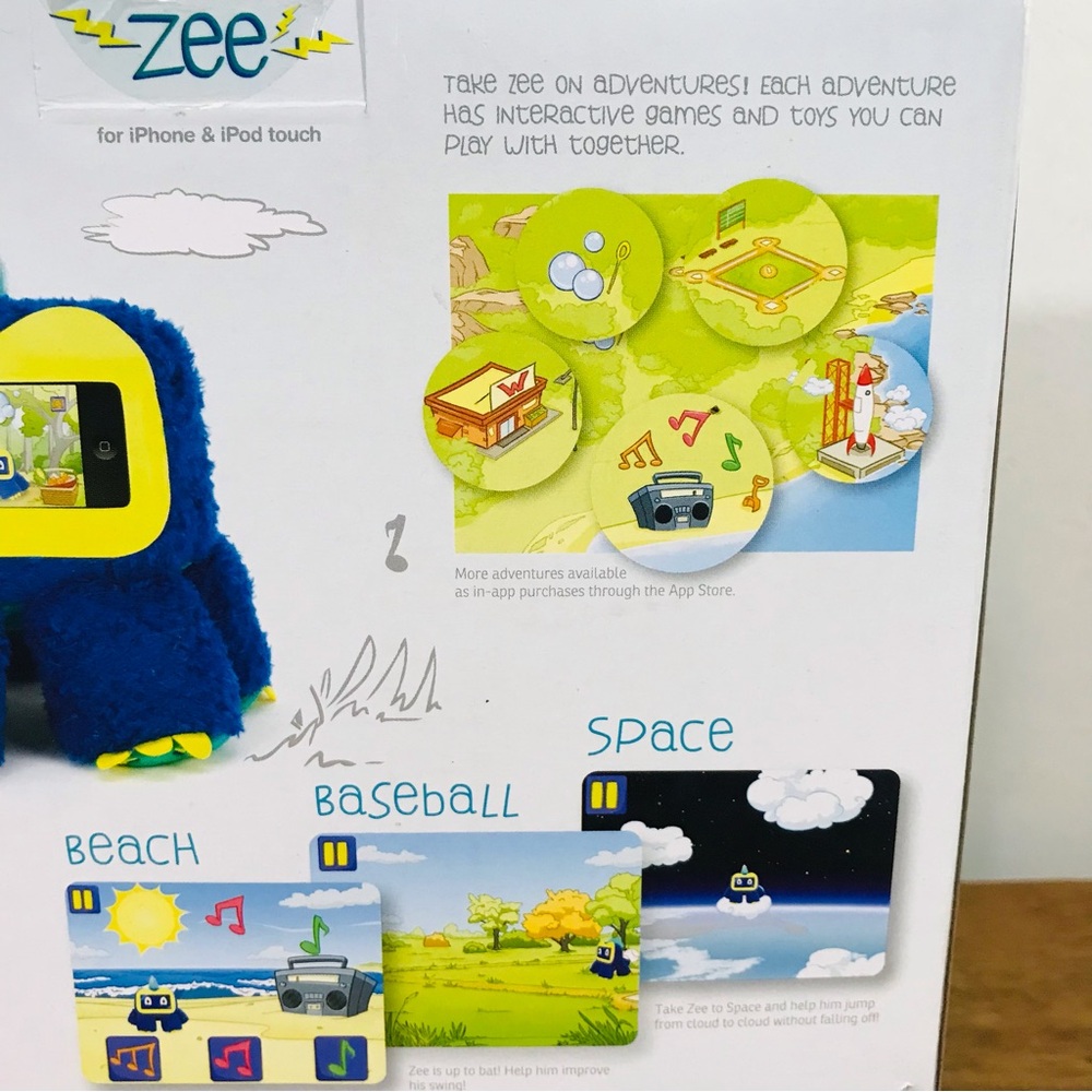Woogie Plush Toy For iPhone And iPod Touch- Blue Zee - Picture 16 of 16